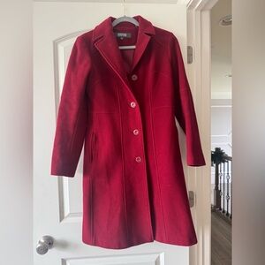 Kenneth Cole reaction wool blend Red Women's Coat size 6
